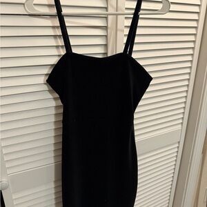 Elegant Black Velvet Dress